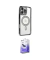 ieg™ iPhone 16 Pro Kılıf Zirve Doku Prime - Siyah Bilvis 5in1 5D Magic Hayalet Cam Ekran Koruyucu