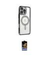 ieg™ iPhone 16 Pro Kılıf Zirve Doku Prime - Siyah Buffer Hayalet Cam Ekran Koruyucu