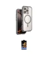ieg™ iPhone 16 Pro Kılıf Zirve Klasik Prime - Siyah Buffer Hayalet Cam Ekran Koruyucu