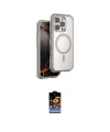 ieg™ iPhone 16 Pro Kılıf Zirve Klasik Prime - Siyah Buffer Hayalet Cam Ekran Koruyucu