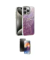ieg™ iPhone 16 Pro Kılıf Zirve Modern Prime - Siyah 3D Antistatik Mat Seramik Nano Ekran Koruyucu