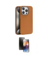 ieg™ iPhone 16 Pro Kılıf Zirve Modern Prime - Siyah 3D Antistatik Mat Seramik Nano Ekran Koruyucu
