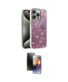 ieg™ iPhone 16 Pro Kılıf Zirve Modern Prime - Siyah 3D Antistatik Mat Seramik Nano Ekran Koruyucu