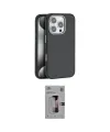 ieg™ iPhone 16 Pro Kılıf Zirve Modern Prime - Siyah Bilvis 3D Mat Cam Ekran Koruyucu