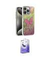 ieg™ iPhone 16 Pro Kılıf Zirve Modern Prime - Siyah Bilvis 5in1 5D Magic Hayalet Cam Ekran Koruyucu