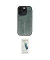 ieg™ iPhone 16 Pro Kılıf Zirve Yansıma Serisi - Şeffaf Pasifik Cam Ekran Koruyucu