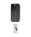 ieg™ iPhone 16 Pro Kılıf Zirve Yansıma Serisi - Şeffaf Pasifik Cam Ekran Koruyucu
