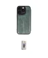 ieg™ iPhone 16 Pro Kılıf Zirve Yansıma Serisi - Siyah Bilvis 3D Cam Ekran Koruyucu