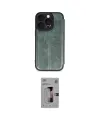 ieg™ iPhone 16 Pro Kılıf Zirve Yansıma Serisi - Siyah Bilvis 3D Mat Cam Ekran Koruyucu