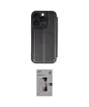 ieg™ iPhone 16 Pro Kılıf Zirve Yansıma Serisi - Siyah Bilvis 3D Mat Cam Ekran Koruyucu