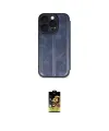 ieg™ iPhone 16 Pro Kılıf Zirve Yansıma Serisi - Siyah Buffer Cam Ekran Koruyucu
