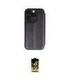 ieg™ iPhone 16 Pro Kılıf Zirve Yansıma Serisi - Siyah Buffer Cam Ekran Koruyucu