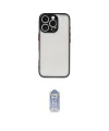 ieg™ iPhone 16 Pro Max Kılıf Ahenk Çizgi Serisi - Siyah Joko Magic 5D Cam