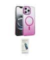 ieg™ iPhone 16 Pro Max Kılıf Ahenk Doku Özel Seri - Şeffaf Pasifik Cam Ekran Koruyucu