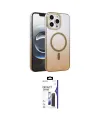ieg™ iPhone 16 Pro Max Kılıf Ahenk Doku Özel Seri - Siyah Bilvis 3X AR Hayalet Cam Ekran Koruyucu