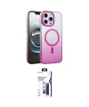 ieg™ iPhone 16 Pro Max Kılıf Ahenk Doku Özel Seri - Siyah Bilvis 3X AR Hayalet Cam Ekran Koruyucu