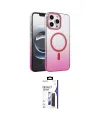 ieg™ iPhone 16 Pro Max Kılıf Ahenk Doku Özel Seri - Siyah Bilvis 3X AR Hayalet Cam Ekran Koruyucu