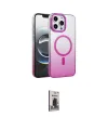 ieg™ iPhone 16 Pro Max Kılıf Ahenk Doku Özel Seri - Siyah Bilvis Hayalet Cam Ekran Koruyucu