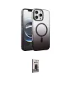 ieg™ iPhone 16 Pro Max Kılıf Ahenk Doku Özel Seri - Siyah Bilvis Hayalet Cam Ekran Koruyucu