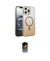 ieg™ iPhone 16 Pro Max Kılıf Ahenk Doku Özel Seri - Siyah Buffer Hayalet Cam Ekran Koruyucu