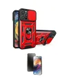 ieg™ iPhone 16 Pro Max Kılıf Ahenk Klasik - Siyah 3D Antistatik Mat Seramik Nano Ekran Koruyucu