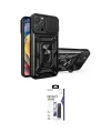 ieg™ iPhone 16 Pro Max Kılıf Ahenk Klasik - Siyah Bilvis 3X AR Hayalet Cam Ekran Koruyucu
