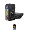 ieg™ iPhone 16 Pro Max Kılıf Ahenk Klasik - Siyah Buffer Hayalet Cam Ekran Koruyucu