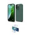ieg™ iPhone 16 Pro Max Kılıf Ahenk Serisi - Siyah 3D Antistatik Cam Ekran Koruyucu