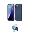 ieg™ iPhone 16 Pro Max Kılıf Ahenk Serisi - Siyah 3D Antistatik Cam Ekran Koruyucu