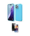 ieg™ iPhone 16 Pro Max Kılıf Ahenk Serisi - Siyah 3D Antistatik Mat Seramik Nano Ekran Koruyucu