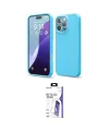 ieg™ iPhone 16 Pro Max Kılıf Ahenk Serisi - Siyah Bilvis 3X AR HD Cam Ekran Koruyucu