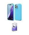 ieg™ iPhone 16 Pro Max Kılıf Ahenk Serisi - Siyah Bilvis 5in1 5D Magic Hayalet Cam Ekran Koruyucu