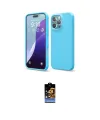 ieg™ iPhone 16 Pro Max Kılıf Ahenk Serisi - Siyah Buffer Hayalet Cam Ekran Koruyucu