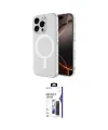 ieg™ iPhone 16 Pro Max Kılıf Ahenk Yansıma Prime - Siyah Bilvis 3X AR Hayalet Cam Ekran Koruyucu
