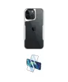 ieg™ iPhone 16 Pro Max Kılıf Akış Çizgi Koleksiyonu - Siyah 3D Antistatik Cam Ekran Koruyucu