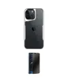 ieg™ iPhone 16 Pro Max Kılıf Akış Çizgi Koleksiyonu - Siyah 3D Antistatik Hayalet Cam Ekran Koruyucu