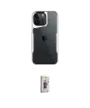 ieg™ iPhone 16 Pro Max Kılıf Akış Çizgi Koleksiyonu - Siyah Bilvis 3D Cam Ekran Koruyucu