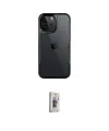 ieg™ iPhone 16 Pro Max Kılıf Akış Çizgi Koleksiyonu - Siyah Bilvis 3D Cam Ekran Koruyucu