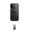 ieg™ iPhone 16 Pro Max Kılıf Akış Çizgi Koleksiyonu - Siyah Bilvis Hayalet Cam Ekran Koruyucu