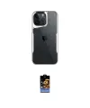 ieg™ iPhone 16 Pro Max Kılıf Akış Çizgi Koleksiyonu - Siyah Buffer Hayalet Cam Ekran Koruyucu