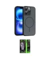 ieg™ iPhone 16 Pro Max Kılıf Atlas Asil Prime - Şeffaf 360 Full Body Arka Koruyucu