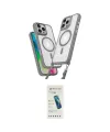 ieg™ iPhone 16 Pro Max Kılıf Atlas Doku Koleksiyonu - Şeffaf Pasifik Cam Ekran Koruyucu