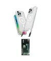 ieg™ iPhone 16 Pro Max Kılıf Atlas Doku Koleksiyonu - Siyah 360 Mat Full Body Arka Koruyucu