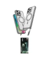 ieg™ iPhone 16 Pro Max Kılıf Atlas Doku Koleksiyonu - Siyah 360 Mat Full Body Arka Koruyucu