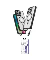 ieg™ iPhone 16 Pro Max Kılıf Atlas Doku Koleksiyonu - Siyah Bilvis 3X AR HD Cam Ekran Koruyucu