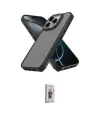 ieg™ iPhone 16 Pro Max Kılıf Atlas Form - Siyah Bilvis 3D Cam Ekran Koruyucu