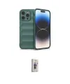 ieg™ iPhone 16 Pro Max Kılıf Atlas Koleksiyonu - Siyah Bilvis 3D Cam Ekran Koruyucu