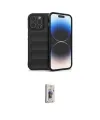 ieg™ iPhone 16 Pro Max Kılıf Atlas Koleksiyonu - Siyah Bilvis 3D Cam Ekran Koruyucu