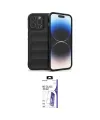 ieg™ iPhone 16 Pro Max Kılıf Atlas Koleksiyonu - Siyah Bilvis 3X AR HD Cam Ekran Koruyucu