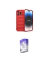 ieg™ iPhone 16 Pro Max Kılıf Atlas Koleksiyonu - Siyah Bilvis 5in1 3D Magic Cam Ekran Koruyucu